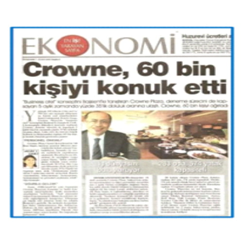 Crowne Plaza Ankara Investment Establishment and Operations Management 